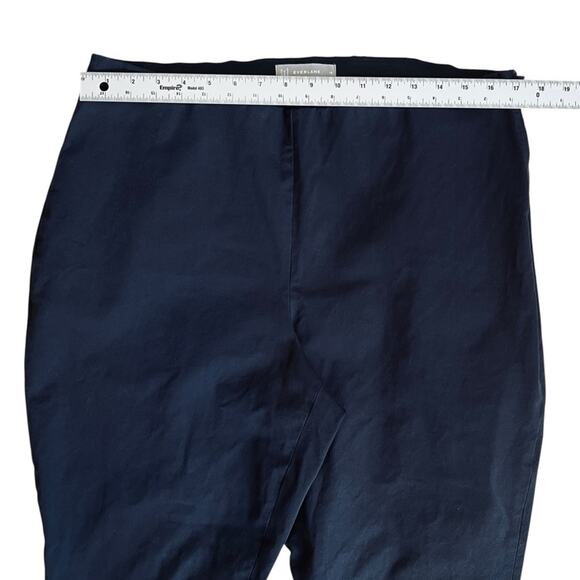Everlane Women’s 18 Black High Rise Bi-Stretch Work Pant Stretch Ankle Size Zip - Picture 11 of 15
